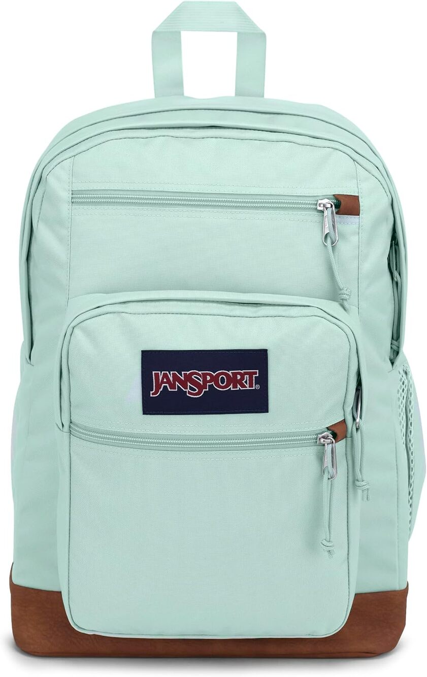 JanSport Cool Backpack Fresh Mint 15” Laptop Sleeve Large School Bookbag